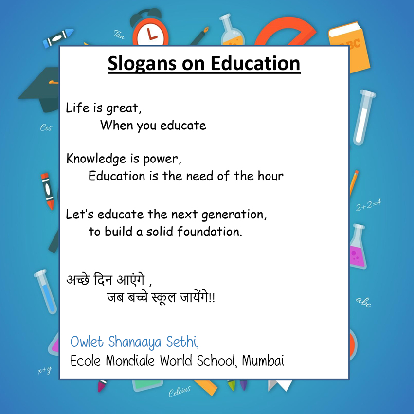 Slogans of Education