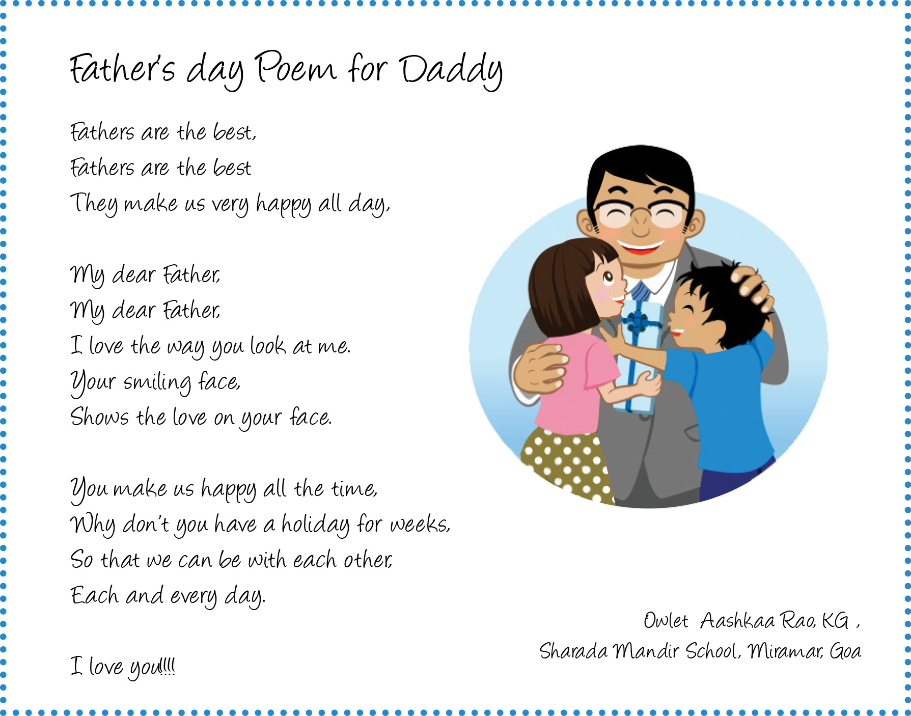 Father’s day Poem for Daddy