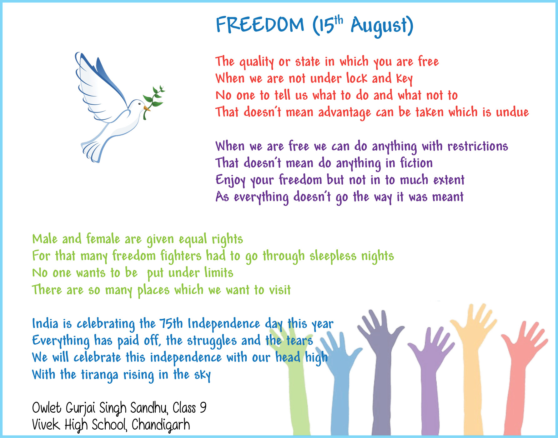 FREEDOM (15th August)