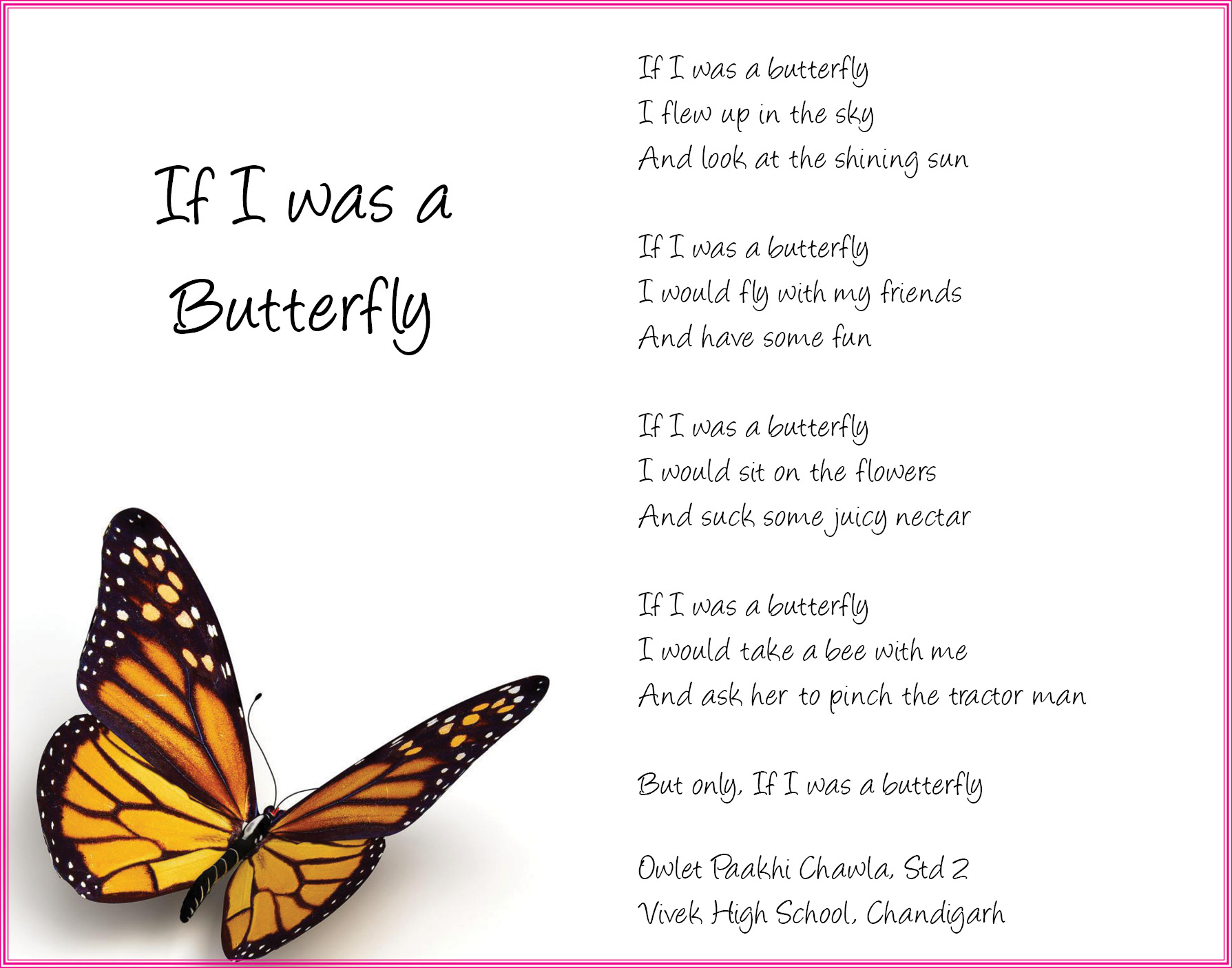 If I was a Butterfly