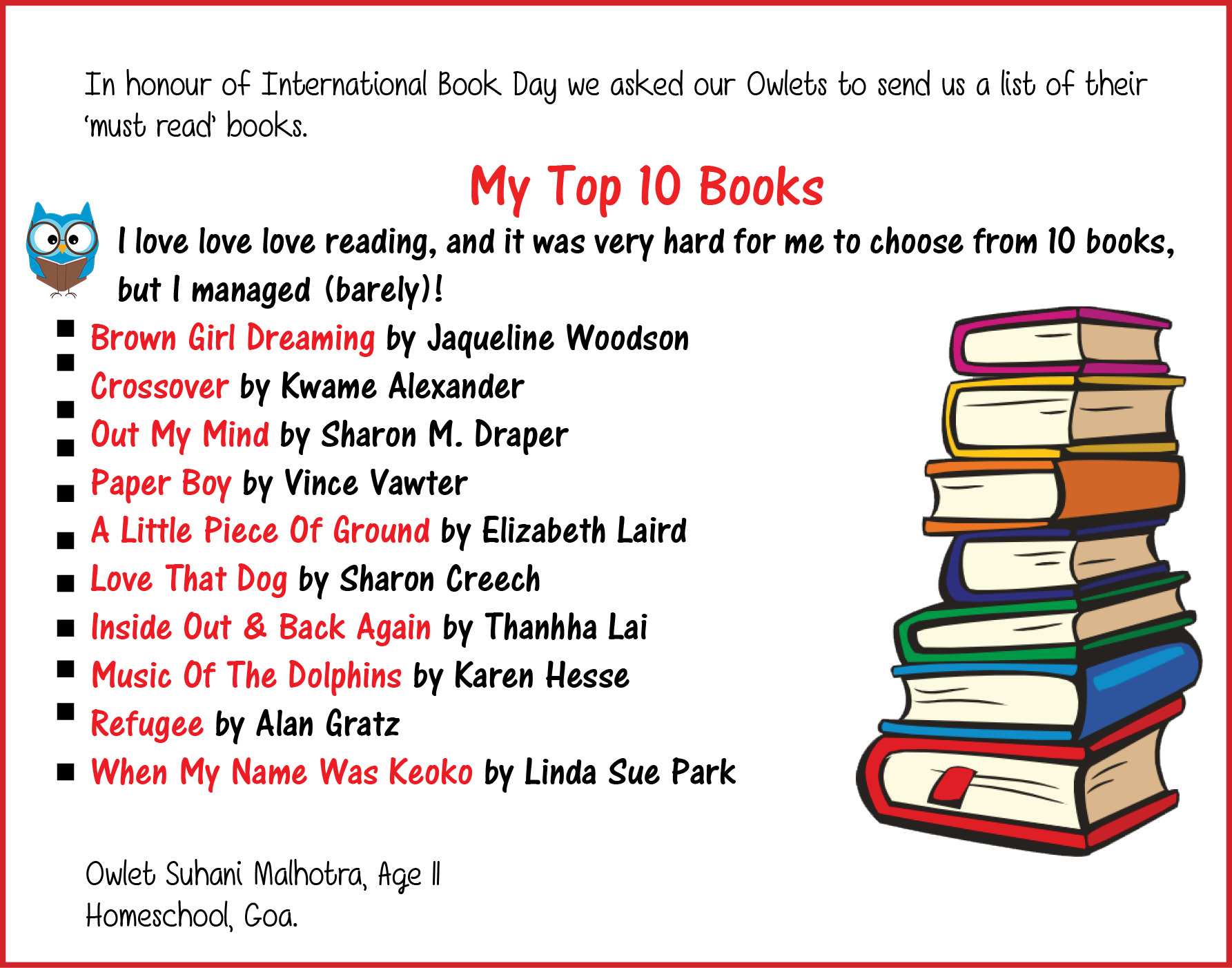 My Top 10 Books