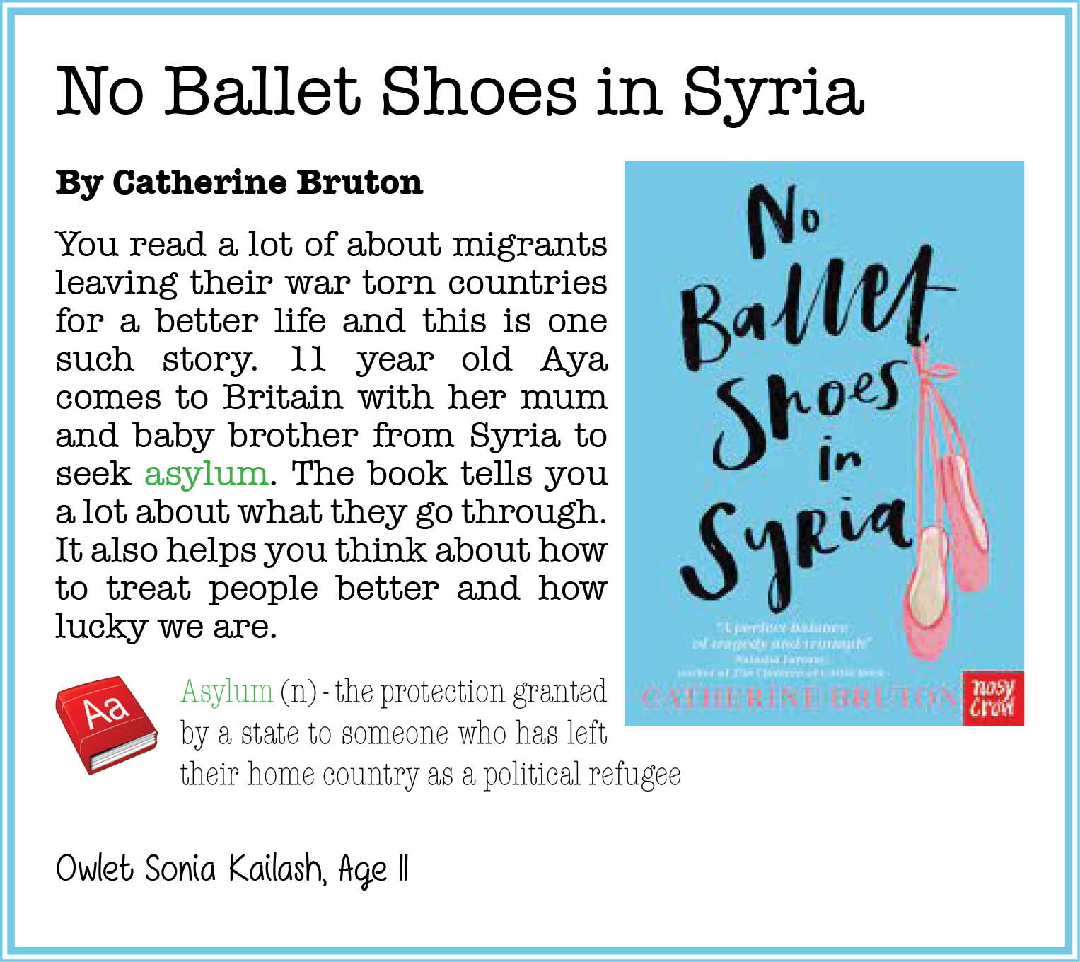 No Ballet Shoes in Syria