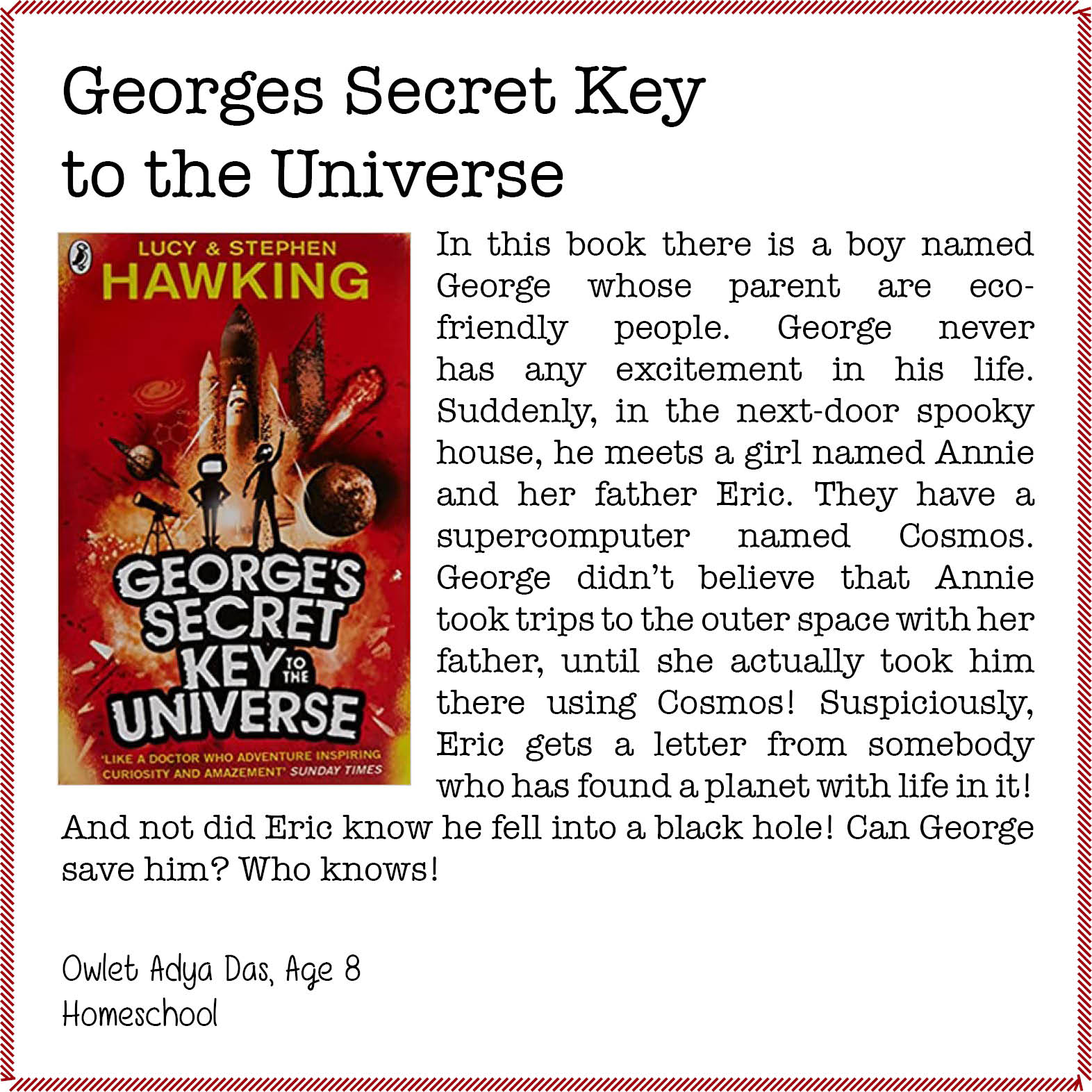 Georges Secret Key to the Universe