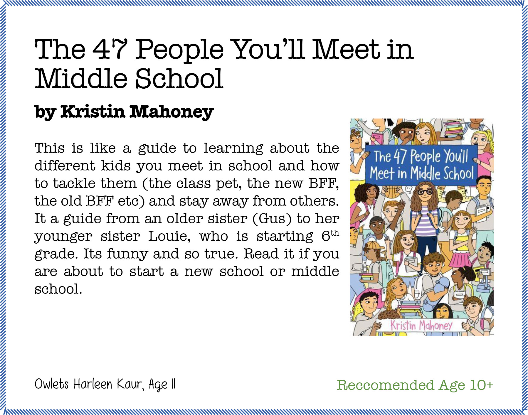 The 47 People You’ll Meet in Middle School